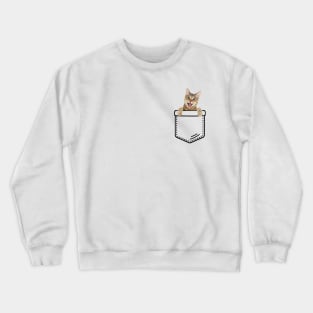 Cat Pocket Crewneck Sweatshirt